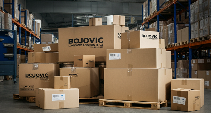 Bojovic Logistics operations team coordinating shipments at a warehouse dock